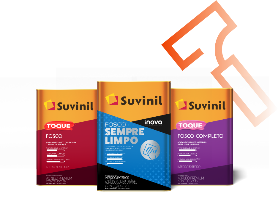 Tintas Suvinil - Toque Fosco, Fosco Sempre Limpo e Toque Fosco Completo